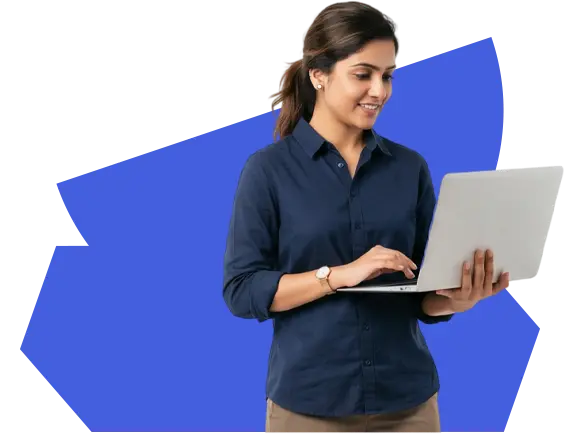 Woman with laptop